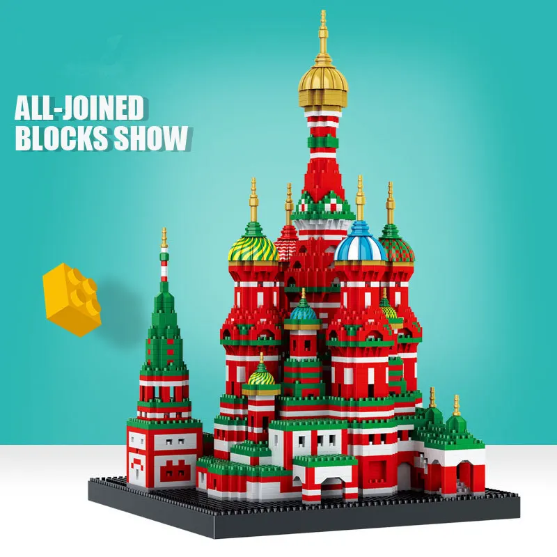 2019 New 4300 Pcs Mini Blocks Architecture Model Nano Building Toys Saint Basil's Cathedral For Children Compatible City
2019 New 4300 Pcs Mini Blocks Architecture Model Nano Building Toys Saint Basil's Cathedral For Children Compatible City