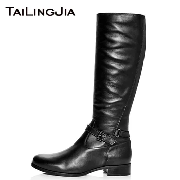 Flat Round Toe Cool Women Knee Boots Woman Boots Brand Ladies Black Soft PU Leather Shoes Buckle Keep Warm Winter Fall Boots Hot
Flat Round Toe Cool Women Knee Boots Woman Boots Brand Ladies Black Soft PU Leather Shoes Buckle Keep Warm Winter Fall Boots Hot