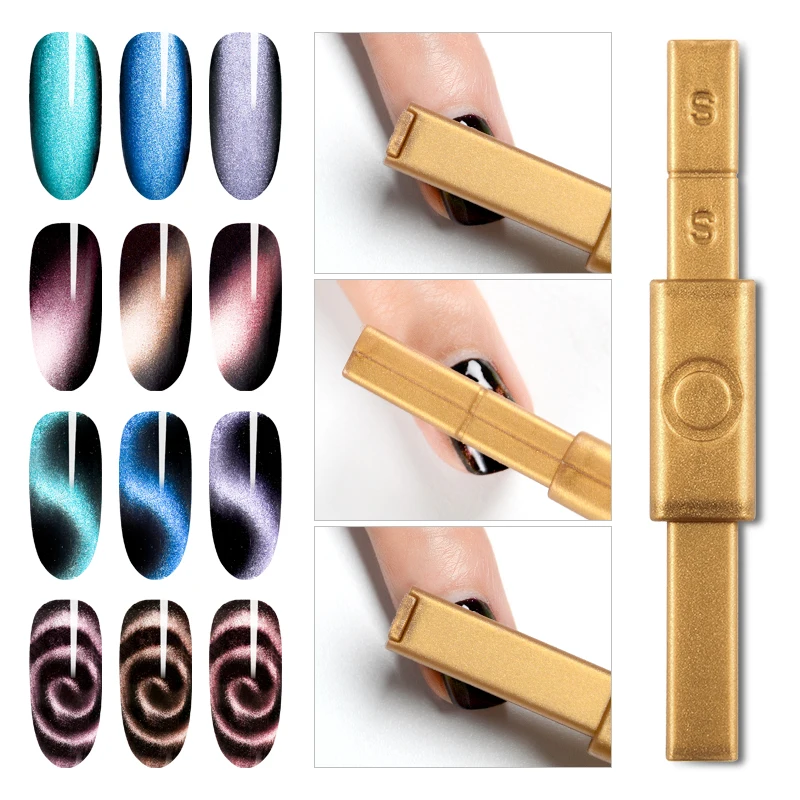 MEET ACROSS Double Headed Cat Eye Gel Magnetic Board Thick Strong Magnet Stick for UV Gel Polish Manicure Nail Art Tool
MEET ACROSS Double Headed Cat Eye Gel Magnetic Board Thick Strong Magnet Stick for UV Gel Polish Manicure Nail Art Tool