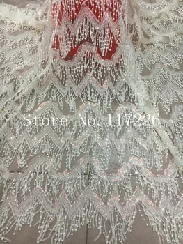 Hot sale factory french net lace fabric high quality tulle lace fabric with fringe sequins for nigerian wedding dress
Hot sale factory french net lace fabric high quality tulle lace fabric with fringe sequins for nigerian wedding dress