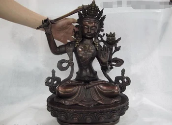 wholesale factory 18 Tibetan Bronze Copper Manjusri Kwan-Yin GuanYin Bodhisattva Hold Sword Statue 25% off
wholesale factory 18 Tibetan Bronze Copper Manjusri Kwan-Yin GuanYin Bodhisattva Hold Sword Statue 25% off