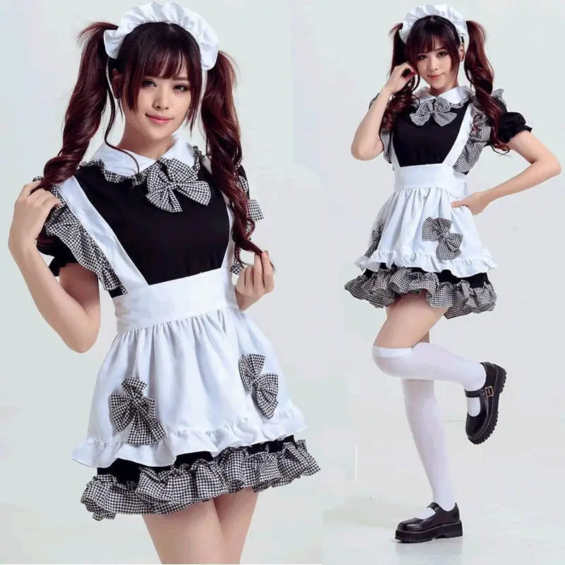 Halloween Japanese Anime Maid Costume French Wench Lolita Dress Family Farty Cut Girl Maid Cosplay Outfit
Halloween Japanese Anime Maid Costume French Wench Lolita Dress Family Farty Cut Girl Maid Cosplay Outfit