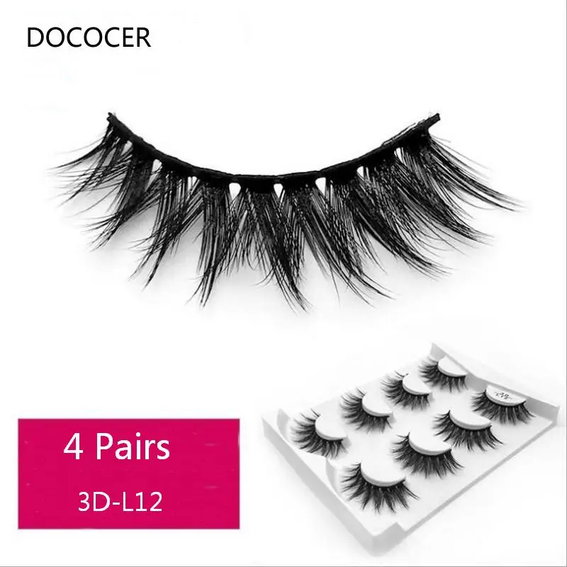 4 pairs eyelashes natural long 3d mink lashes hand made false eyelash full strip lashes makeup 3d false lash
4 pairs eyelashes natural long 3d mink lashes hand made false eyelash full strip lashes makeup 3d false lash