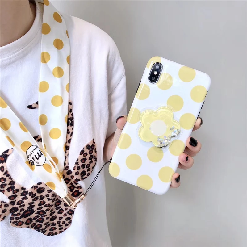 Gentle Squishy glitter quicksand case for iphone 8 7 6 6s plus dots Lanyard strap glossy funda for iphone xr xsmax x xs cover 10
Gentle Squishy glitter quicksand case for iphone 8 7 6 6s plus dots Lanyard strap glossy funda for iphone xr xsmax x xs cover 10