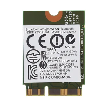 Card for Broadcom BCM943228Z BCM943228 300M NGFF Bluetooth 4.0 WiFi Wireless Wlan Card
Card for Broadcom BCM943228Z BCM943228 300M NGFF Bluetooth 4.0 WiFi Wireless Wlan Card