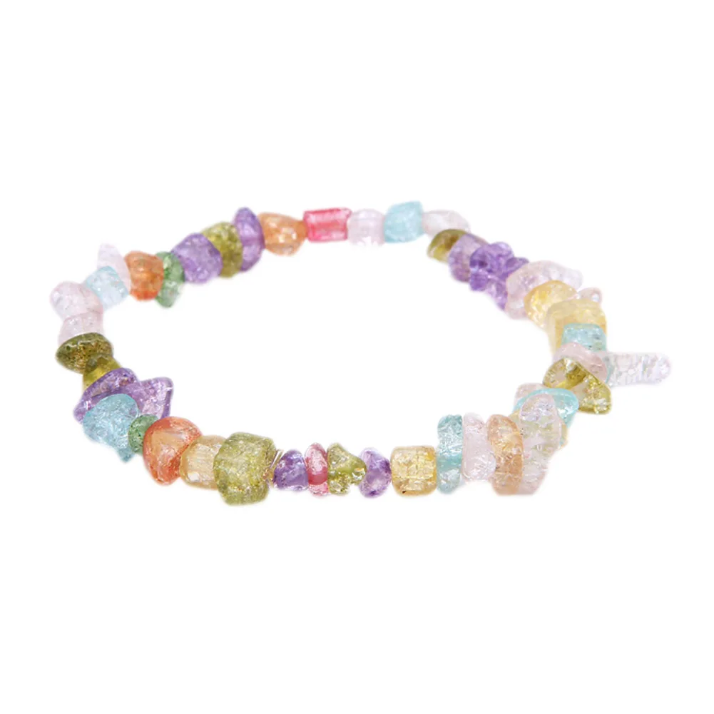 3 Colors Crystals Gravel Bracelet Natural Stone Chips Single Strand Quartz Women Bracelet Purple Crystal Lapis Lazuli Bracelet
3 Colors Crystals Gravel Bracelet Natural Stone Chips Single Strand Quartz Women Bracelet Purple Crystal Lapis Lazuli Bracelet