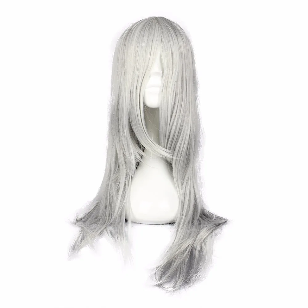 MCOSER Free Shipping 65cm Synthetic Long Wavy Silvery Gray Color Cosplay Wig 100% High Temperature Fiber Hair WIG-248A 
MCOSER Free Shipping 65cm Synthetic Long Wavy Silvery Gray Color Cosplay Wig 100% High Temperature Fiber Hair WIG-248A