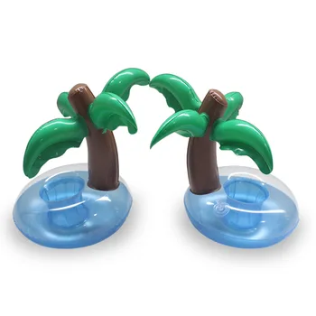 

Summer Swimming Pool Floating Inflatable Coconut Trees Holder Water Drinks Cup Beach Mobile phone Cup Care Floating Row