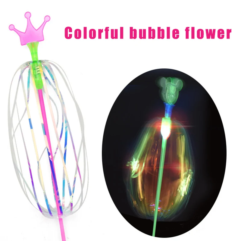 Variety Magic Flashing Twisted Bubble Wand Light-up Spin Rainbow Bubble Ball Toy for Kid YJS Dropship
Variety Magic Flashing Twisted Bubble Wand Light-up Spin Rainbow Bubble Ball Toy for Kid YJS Dropship