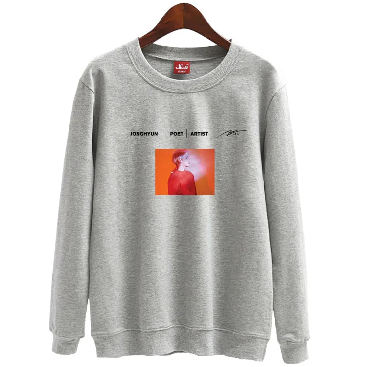 Kpop shinee jonghyun album poet artist same printing o neck thin swaetshirt shinee world supportive pullover unisex hoodie
Kpop shinee jonghyun album poet artist same printing o neck thin swaetshirt shinee world supportive pullover unisex hoodie