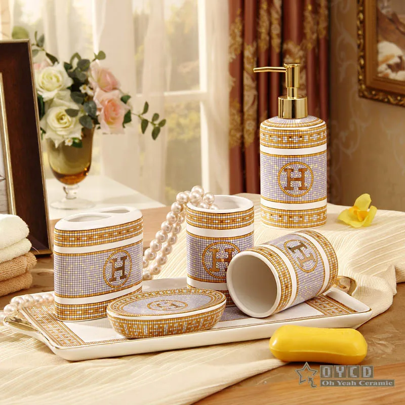 Porcelain bathroom sets magnesia porcelain "H" mark mosaic design oval shape Six-piece Set / Five-piece Set bathroom accessories
Porcelain bathroom sets magnesia porcelain "H" mark mosaic design oval shape Six-piece Set / Five-piece Set bathroom accessories