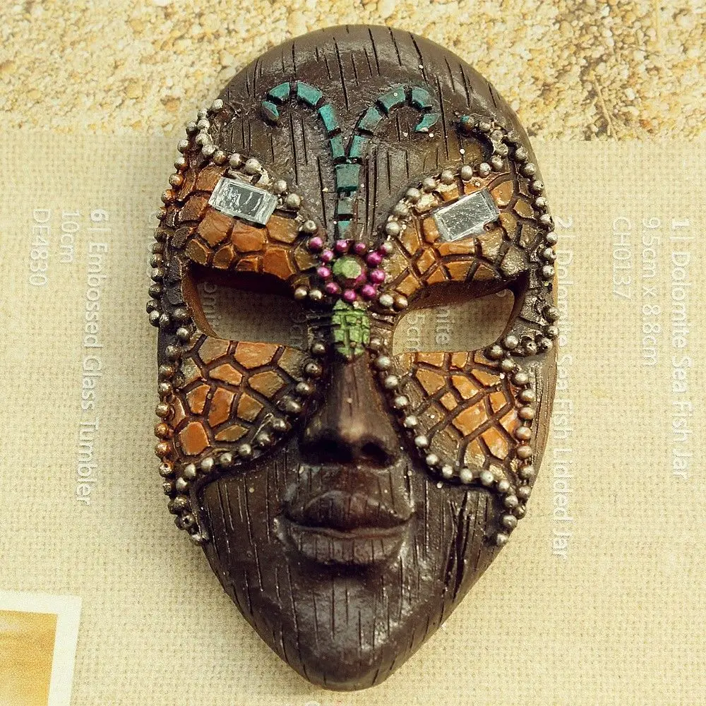 Italy Annual Festival Carnival of Venice Souvenir 3D Resin Mask Refrigerator Magnet Craft
Italy Annual Festival Carnival of Venice Souvenir 3D Resin Mask Refrigerator Magnet Craft