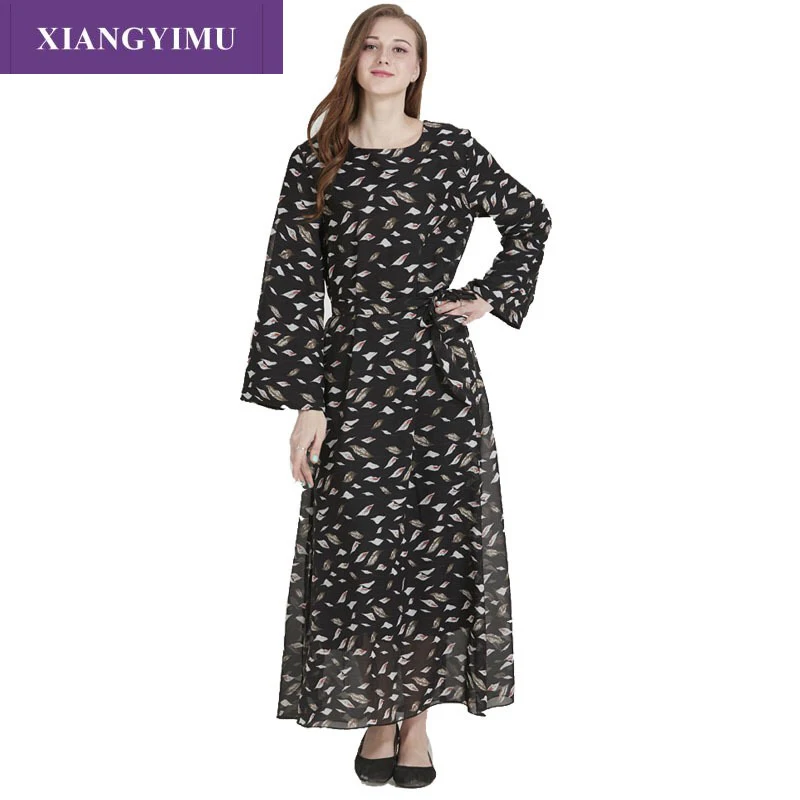 F8818 XIANGYIMU Chiffon High Party Dress A-line Full Sleeve Bohemian Dress Female
F8818 XIANGYIMU Chiffon High Party Dress A-line Full Sleeve Bohemian Dress Female
