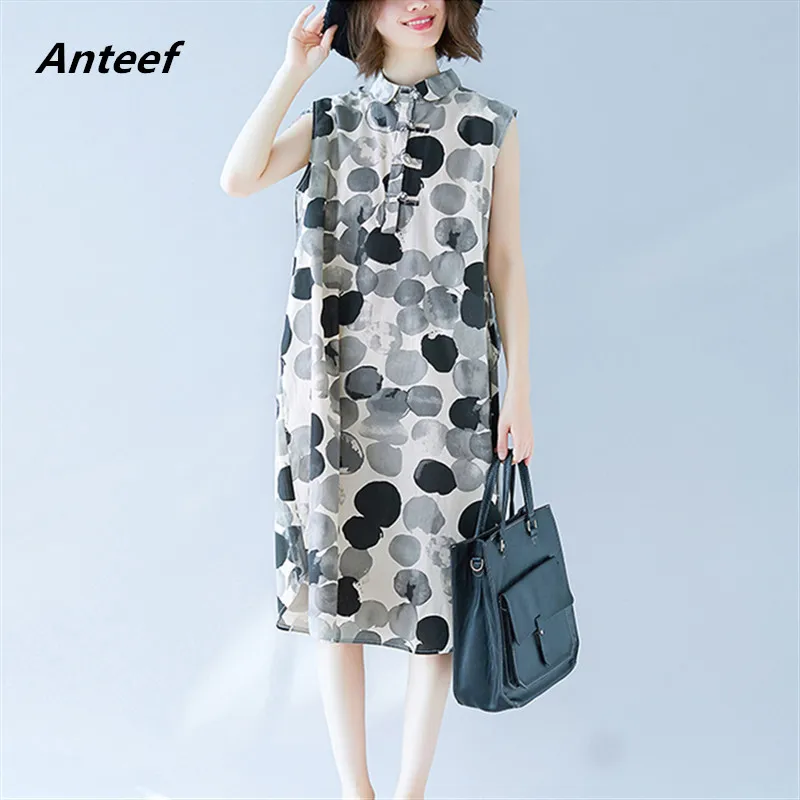 cotton linen vintage Polka Dot plus size women casual loose summer dress elegant clothes 2019 ladies dresses streetwear sundress
cotton linen vintage Polka Dot plus size women casual loose summer dress elegant clothes 2019 ladies dresses streetwear sundress