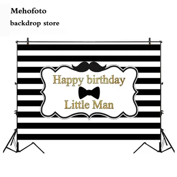 Mehofoto Happy Birthday Little Man Photography Backdrop White and Black Stripe Photo Background Mustache Newborn Baby Party 927
Mehofoto Happy Birthday Little Man Photography Backdrop White and Black Stripe Photo Background Mustache Newborn Baby Party 927