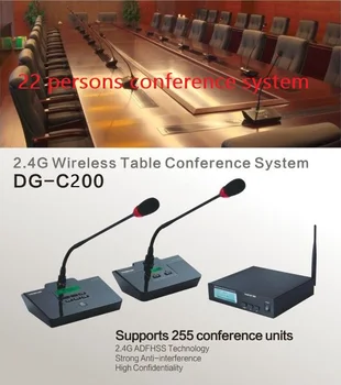 New upgraded product Takstar DG-C200 22 persons Table Conference Microphone System 2.4G Digital Wireless Conference System
New upgraded product Takstar DG-C200 22 persons Table Conference Microphone System 2.4G Digital Wireless Conference System