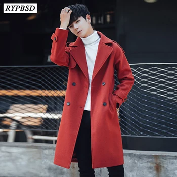 4 Colors New 2019 Winter Men's Woolen Trench Coat Business Wool Coats Male Solid Color Slim Fit Overcoat Casual Men Long Jackets
4 Colors New 2019 Winter Men's Woolen Trench Coat Business Wool Coats Male Solid Color Slim Fit Overcoat Casual Men Long Jackets
