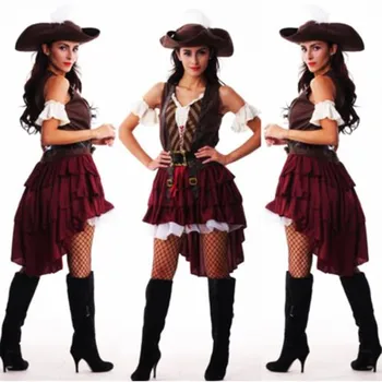 Halloween Female Pirate Costume Fancy Party Dress Carnival Show High Quality Adult Pirate Cosplay Costume
Halloween Female Pirate Costume Fancy Party Dress Carnival Show High Quality Adult Pirate Cosplay Costume