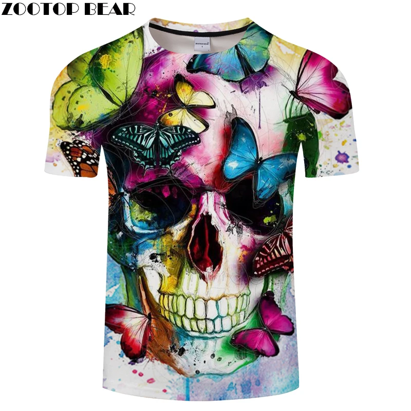 Butterfly&Skull 3D Print t shirt Men Women tshirts Summer Casual Short Sleeve O-neck Tops&Tees Streetwear Drop Ship ZOOTOP BEAR
Butterfly&Skull 3D Print t shirt Men Women tshirts Summer Casual Short Sleeve O-neck Tops&Tees Streetwear Drop Ship ZOOTOP BEAR