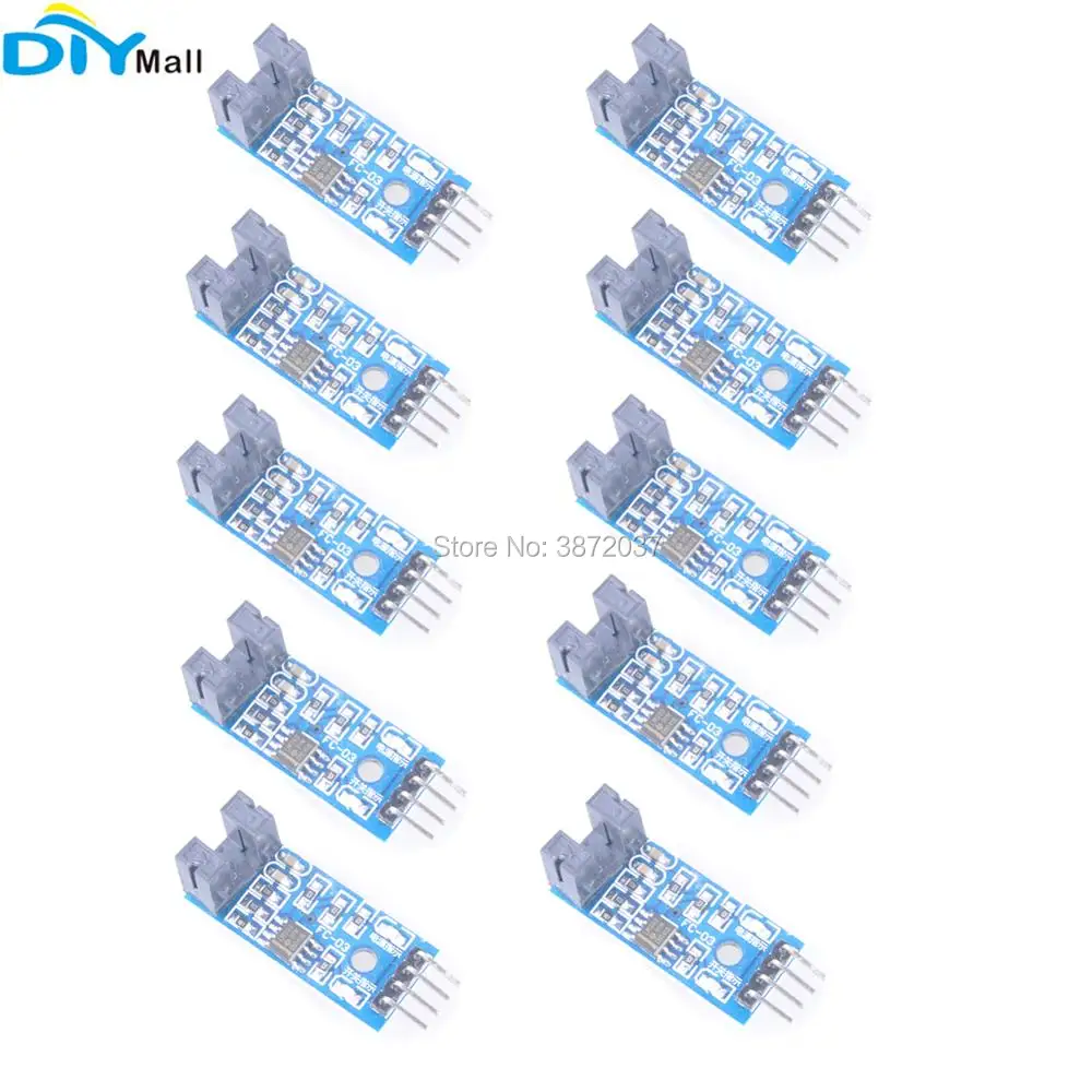 10pcs/lot LM393 Slot-type 4Pin Optocoupler Speed Sensor Measuring Module for Arduino Raspberry Pi
10pcs/lot LM393 Slot-type 4Pin Optocoupler Speed Sensor Measuring Module for Arduino Raspberry Pi