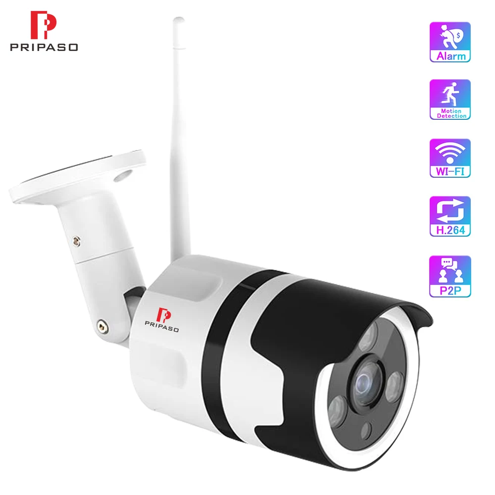 Outdoor Security Camera Wireless 720P Home Surveillance System WiFi IP Camera Waterproof Bullet Camera IR Night Vision
Outdoor Security Camera Wireless 720P Home Surveillance System WiFi IP Camera Waterproof Bullet Camera IR Night Vision