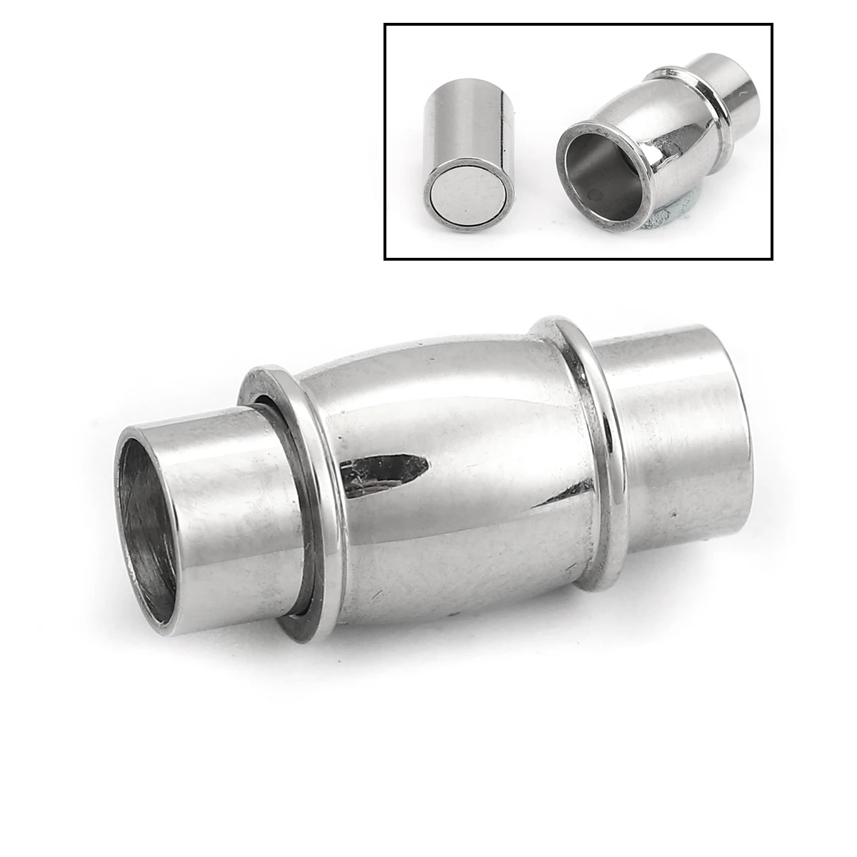 DoreenBeads 304 Stainless Steel Magnetic Clasps Silver Glossy Irregular Cylindrical Jewelry 17mm( 5/8") x 7mm( 2/8"), 1 Piece
DoreenBeads 304 Stainless Steel Magnetic Clasps Silver Glossy Irregular Cylindrical Jewelry 17mm( 5/8") x 7mm( 2/8"), 1 Piece