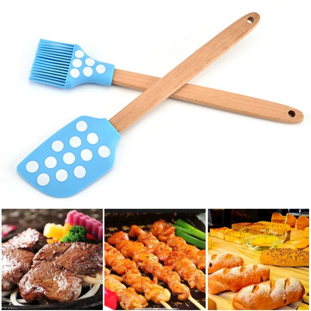 Wood Handle Silicone Butter Bread Basting Brush BBQ Barbecue Meat Steak Beef Baking Brushes DIY Kitchen Cooking Utensils Tools
Wood Handle Silicone Butter Bread Basting Brush BBQ Barbecue Meat Steak Beef Baking Brushes DIY Kitchen Cooking Utensils Tools