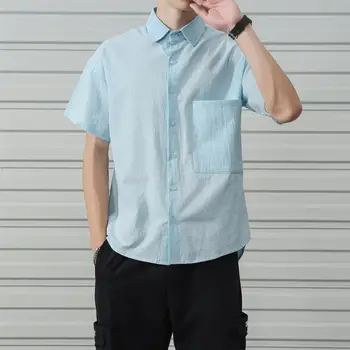 M-5XL 3 Colors Casual Plus Size Men Shirt Short Sleeve Single Breasted Pocket Front Summer Workout Streetwear Blouse Men XXXXXL
M-5XL 3 Colors Casual Plus Size Men Shirt Short Sleeve Single Breasted Pocket Front Summer Workout Streetwear Blouse Men XXXXXL