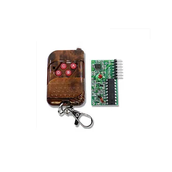 2pcs/lot 2272-M4 non-lock four wireless remote control kit four-button remote controller with receiver board
2pcs/lot 2272-M4 non-lock four wireless remote control kit four-button remote controller with receiver board