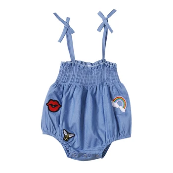 New Child Baby Solid Color Clothes Summer Summer Refreshing Cowboy Newborn Toddler Sling Romper 2019 Jumpsuit Outfits 
New Child Baby Solid Color Clothes Summer Summer Refreshing Cowboy Newborn Toddler Sling Romper 2019 Jumpsuit Outfits