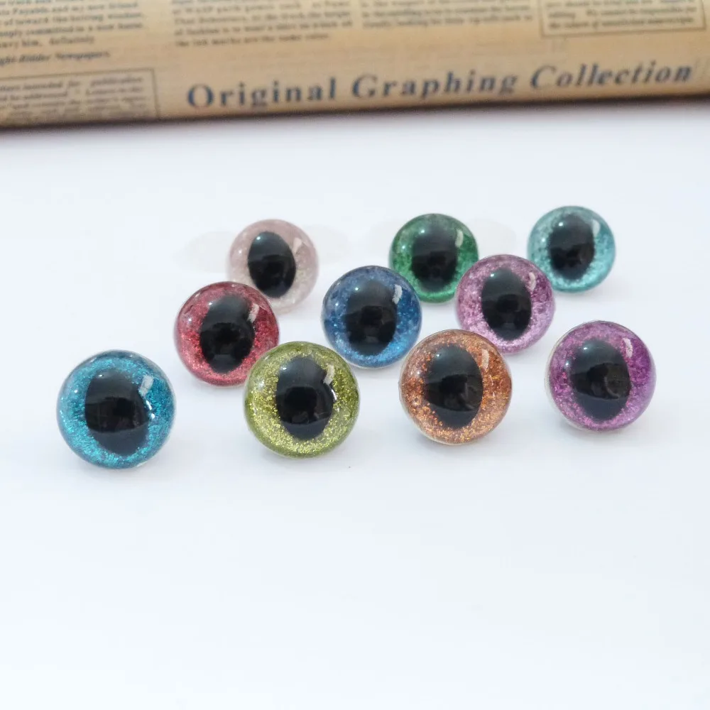 20pcs--13mm-14mm-15mm-18mm clear cat eyes plastic safety toy eyes &glitter Nonwovens & hard washer --color&size option
20pcs--13mm-14mm-15mm-18mm clear cat eyes plastic safety toy eyes &glitter Nonwovens & hard washer --color&size option