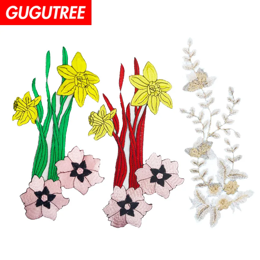 GUGUTREE embroidery big rose patches flower patches badges applique patches for clothing ZM-125
GUGUTREE embroidery big rose patches flower patches badges applique patches for clothing ZM-125