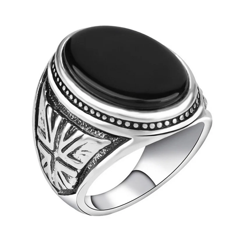 Fashion Punk Black Men Ring Vintage Jewelry Round Resin Rings For Men Christmas Gifts
Fashion Punk Black Men Ring Vintage Jewelry Round Resin Rings For Men Christmas Gifts