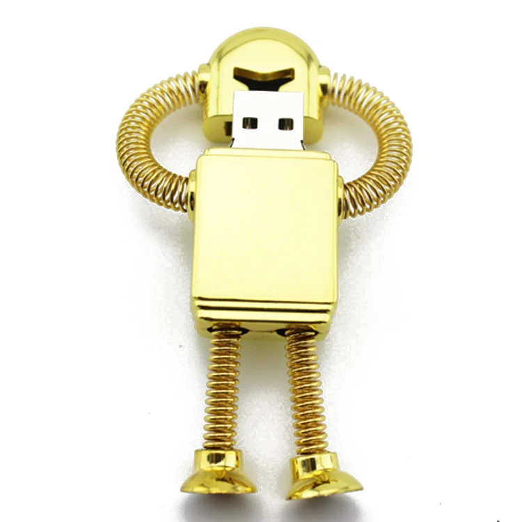 100% Real Capacity Gold Metal Robot Usb 3.0 Flash Drive/Creativo Pendrive/Memory Stick/Disk/Thumb 8/16/32/64GB Gift Pen Drive
100% Real Capacity Gold Metal Robot Usb 3.0 Flash Drive/Creativo Pendrive/Memory Stick/Disk/Thumb 8/16/32/64GB Gift Pen Drive