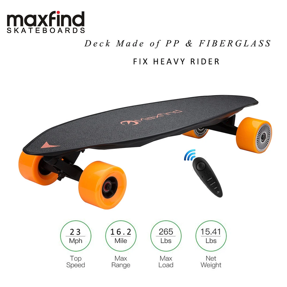 Электрический скейтборд Maxfind MAX2 на четыре колеса 1000 Вт * 2 два двигателя
