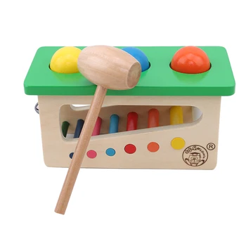 Rainbow Children's Wooden Ringing Kicking Table Beating Table With Bells Educational Toys 1-3 Year Old Kids Early Learning toys
Rainbow Children's Wooden Ringing Kicking Table Beating Table With Bells Educational Toys 1-3 Year Old Kids Early Learning toys