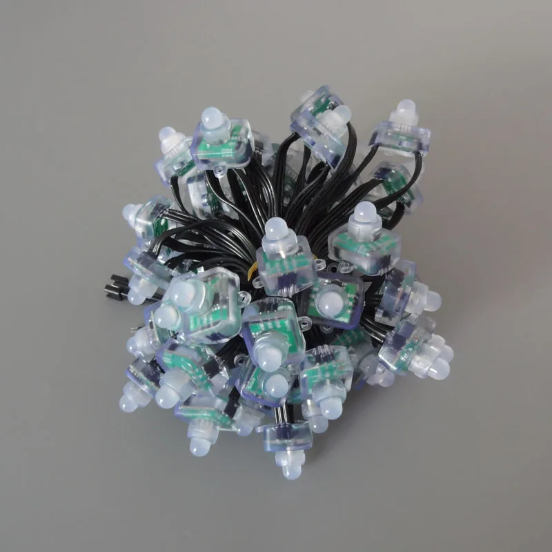 DC12V WS2811 Square LED Pixel Module String Full Color Addressable Black Wire Waterproof IP68 Holiday Decoration Sign Lighting
DC12V WS2811 Square LED Pixel Module String Full Color Addressable Black Wire Waterproof IP68 Holiday Decoration Sign Lighting