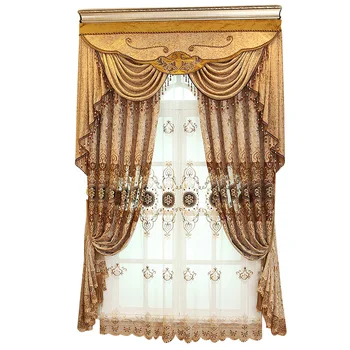 European Openwork Embroidered Tulle Brown Curtains Living Room Bedroom High Blackout Mediterranean Valance Curtain Custom
European Openwork Embroidered Tulle Brown Curtains Living Room Bedroom High Blackout Mediterranean Valance Curtain Custom