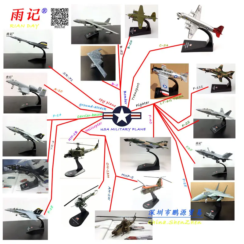 AMER 1/72 Scale USAF Fighter F35,F22,F14,F18,B2,B52,F-4C,A10 Diecast Military Plane Model Toy For Collection/Gift
AMER 1/72 Scale USAF Fighter F35,F22,F14,F18,B2,B52,F-4C,A10 Diecast Military Plane Model Toy For Collection/Gift