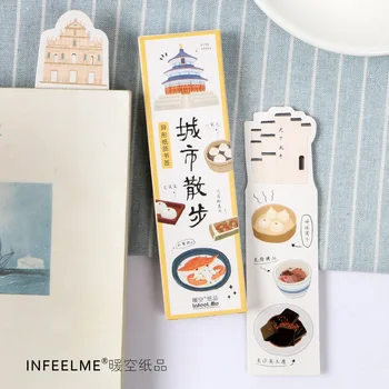 30 pcs/pack Walking in the City Bookmark Paper Cartoon Animals Bookmark Promotional Gift Stationery dual Note Message
30 pcs/pack Walking in the City Bookmark Paper Cartoon Animals Bookmark Promotional Gift Stationery dual Note Message