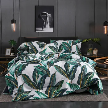 Home Textile leaf printing Bedding Set Girls Adult Linen Soft egyptian cotton Duvet Cover Pillowcase Bed Sheet Queen king size
Home Textile leaf printing Bedding Set Girls Adult Linen Soft egyptian cotton Duvet Cover Pillowcase Bed Sheet Queen king size
