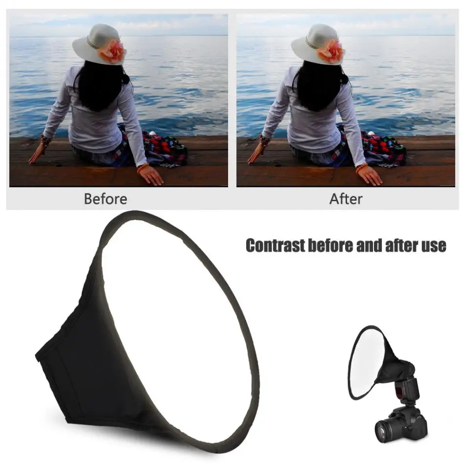 8 inch Mini Universal Portable Beauty Dish Speedlite Flash Diffuser Softbox for Nikon for Canon for Sony 2018 new
8 inch Mini Universal Portable Beauty Dish Speedlite Flash Diffuser Softbox for Nikon for Canon for Sony 2018 new