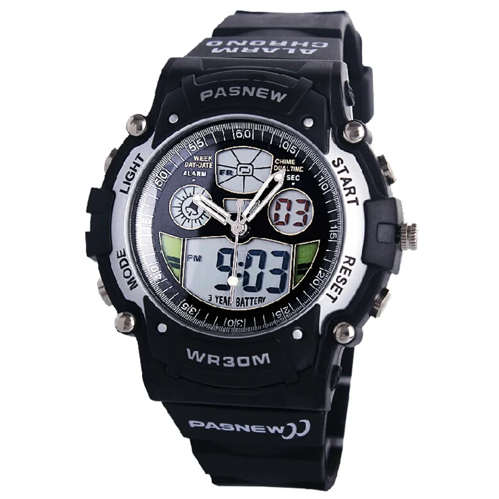Fashion Kids Watches Pasnew Dual Display Analog Digital Watch Children Watches Sports Watches montre enfant kinder horloge
Fashion Kids Watches Pasnew Dual Display Analog Digital Watch Children Watches Sports Watches montre enfant kinder horloge