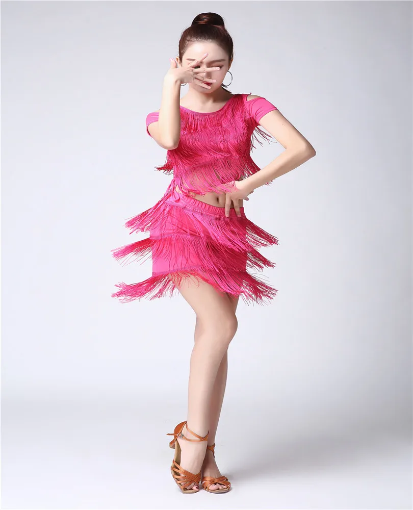 Женский костюм для латинских танцев Детский бальных сальса Румба Самба