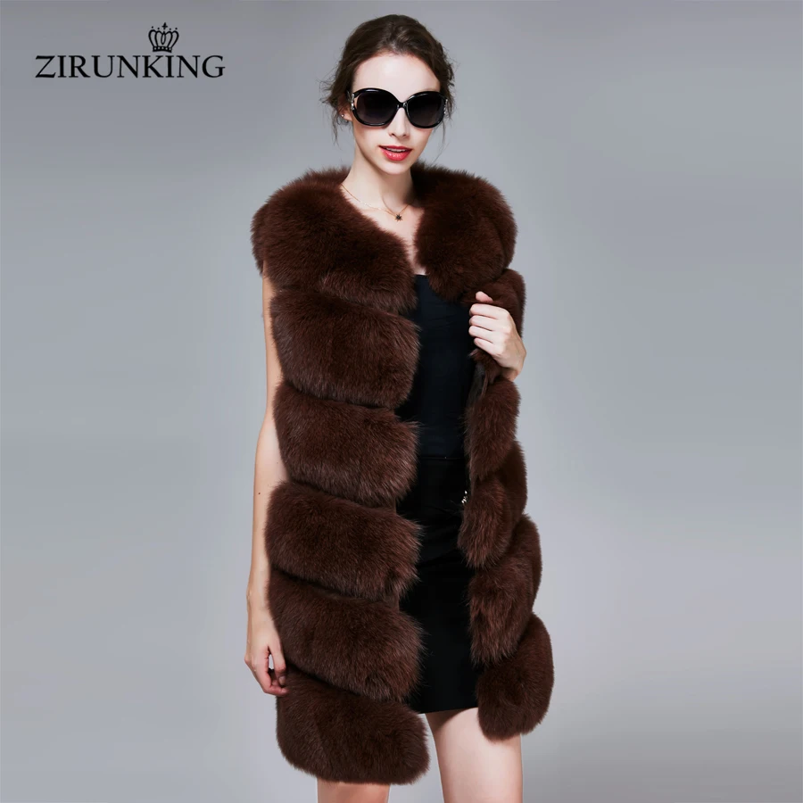 ZIRUNKING Female Real Fox Fur Vest Coats Women Winter Sleeveless Fur Waistcoat Woman Warm Natural Fox Fur Outerwear ZC1718
ZIRUNKING Female Real Fox Fur Vest Coats Women Winter Sleeveless Fur Waistcoat Woman Warm Natural Fox Fur Outerwear ZC1718