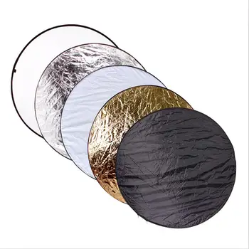 CY 32" 80cm 5 in 1 Portable Collapsible Light Round Photography Reflector for Studio Multi Photo Disc Photographic Accessories