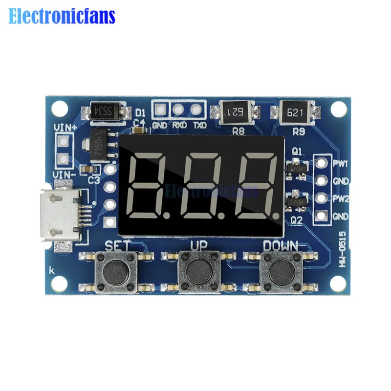 2 Channel Dual Way Independent PWM Generator Digital LED Duty Cycle Pulse Frequency Board Module 5-30V/Micro Usb 5V Power
2 Channel Dual Way Independent PWM Generator Digital LED Duty Cycle Pulse Frequency Board Module 5-30V/Micro Usb 5V Power