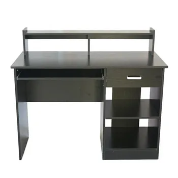 General Style Modern E1 15MM Chipboard Computer Desk Black Computer Desk With drawer and bookshelf for study office desk
General Style Modern E1 15MM Chipboard Computer Desk Black Computer Desk With drawer and bookshelf for study office desk