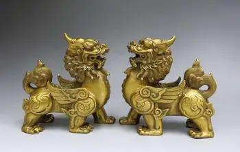 China brass sculpture copper fine Prosperous Gathering Foo Dogs Lion pair Statue
China brass sculpture copper fine Prosperous Gathering Foo Dogs Lion pair Statue