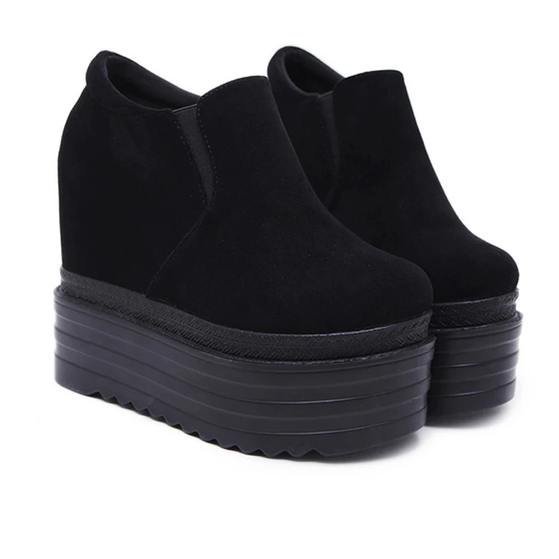 13cm High Heels Boots Autumn Black Suede Wedges Platform Boots Fashion Women Ankle Boots Height Increasing Wedges Shoes
13cm High Heels Boots Autumn Black Suede Wedges Platform Boots Fashion Women Ankle Boots Height Increasing Wedges Shoes